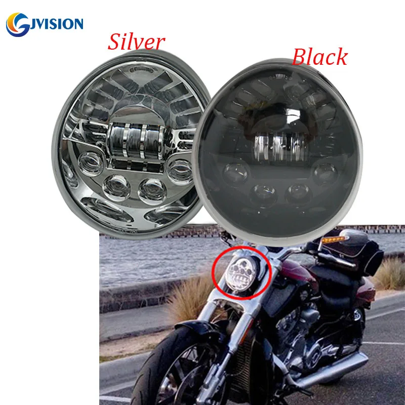 Motorcycle LED Headlight projector headlamp High Low For Harley VRSCA V