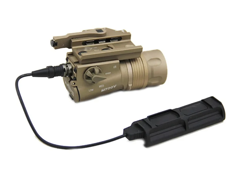 Rifle de Caça Arma de Paintball Luz com qd Airsoft Tactical Olheiro Levou Monte Strobe Lanterna Luz Cqc M720v 11 Cheap Luzes de armas