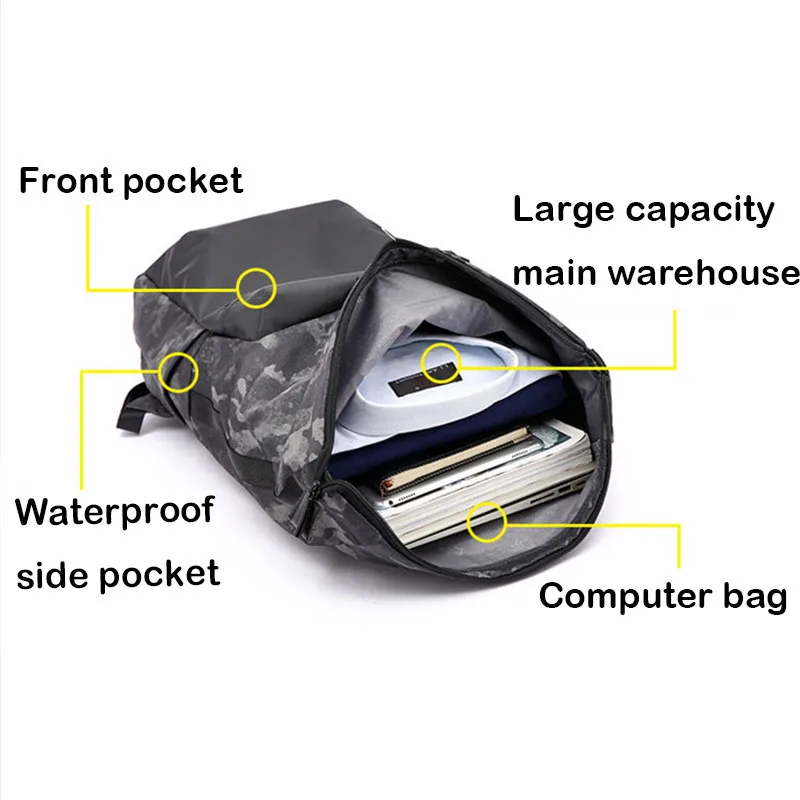 Outdoor Bags Camouflage Camo Climbing Backpack School Laptop Bag Sport Cycling Mountaineering Fishing Hiking Camping Hunting (9)