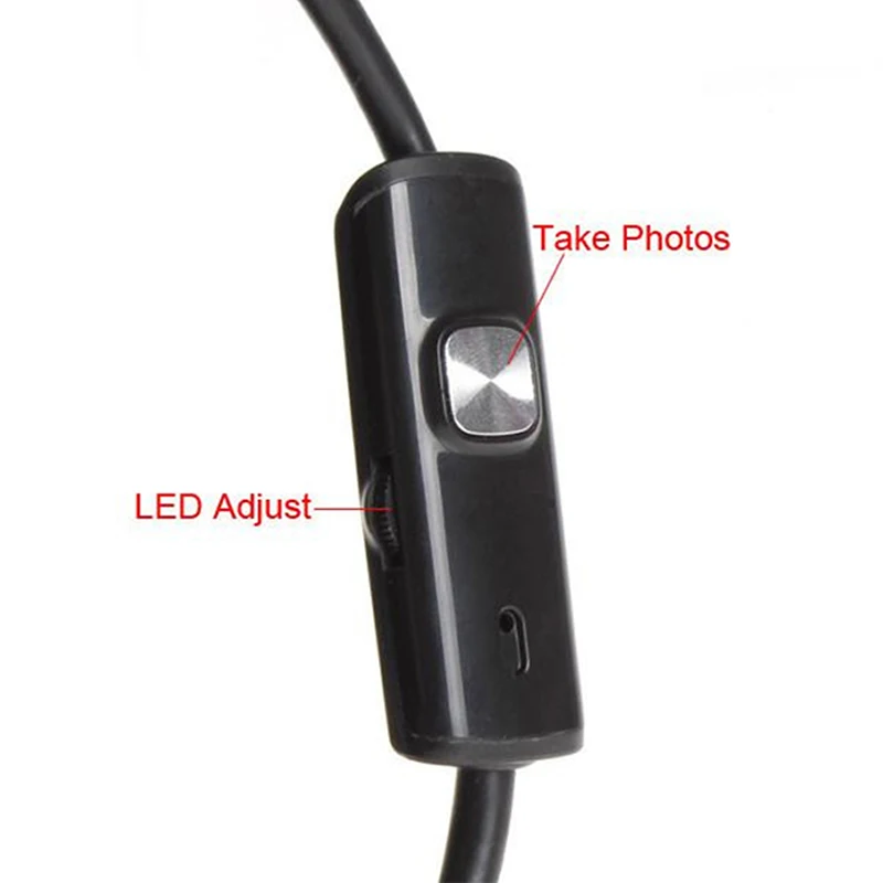 AN97 7 мм 6 светодиодный ПК Android эндоскоп 1 м/1,5 м/2 м/3,5 м/5 м USB бороскоп Мобильный объектив для Andriod