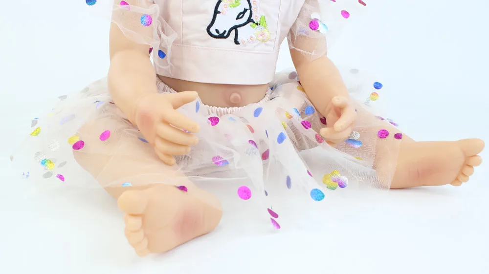 55 см Силиконовая виниловая кукла для новорожденных, кукла для новорожденных, кукла принцессы, как настоящие дети, подарок на день рождения