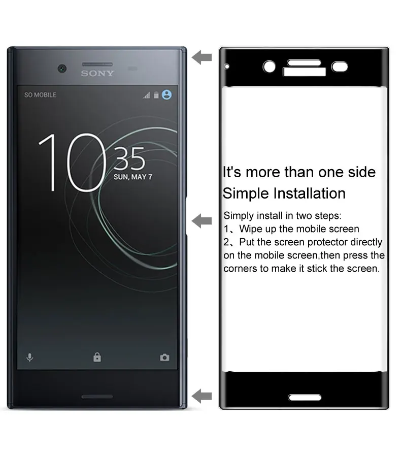 JGKK 3D изогнутое закаленное стекло для Sony Xperia XZ XZ2 Premium XZP XZ2P 2 полное покрытие защита