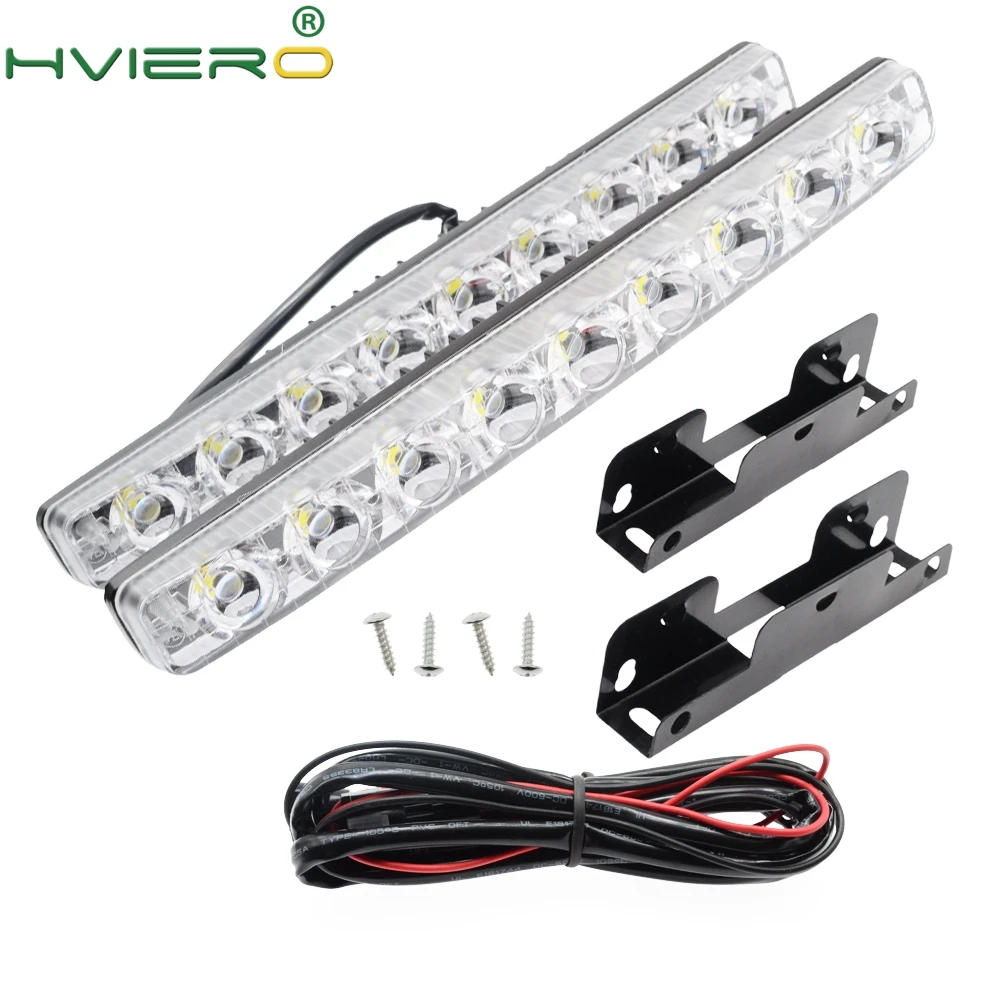 2Pcs DRL DC 12V Auto Car Led Daytime Running Light 9Led White Head Light Driving Lamp Flood Light Parking Fog long life Lights 2Pcs DRL DC 12V Auto Car Led Daytime Running Light 9Led White Head Light Driving Lamp Flood Light Parking Fog long life Lights