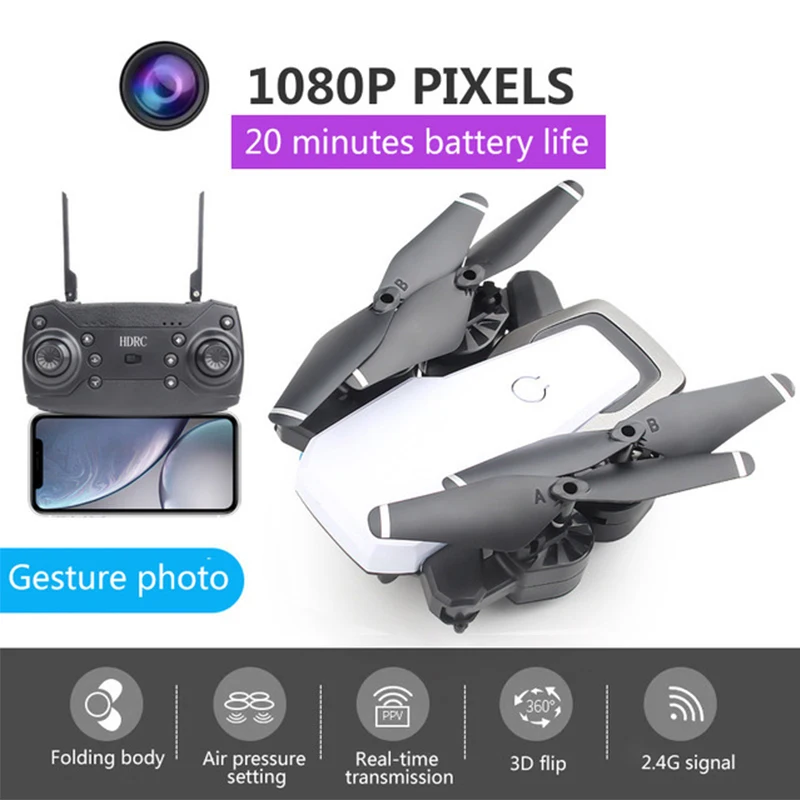 Новинка 2018 Дрон D8 с HD 1080P Wi Fi камерой Квадрокоптер парящий FPV Квадрокоптеры 5 Мп