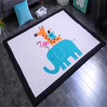 Baby Crawling Play Mat Thick 200x150cm Polyester Style Toy For Children's Mat children's Educational Toy Rug Kid Developing Mat 