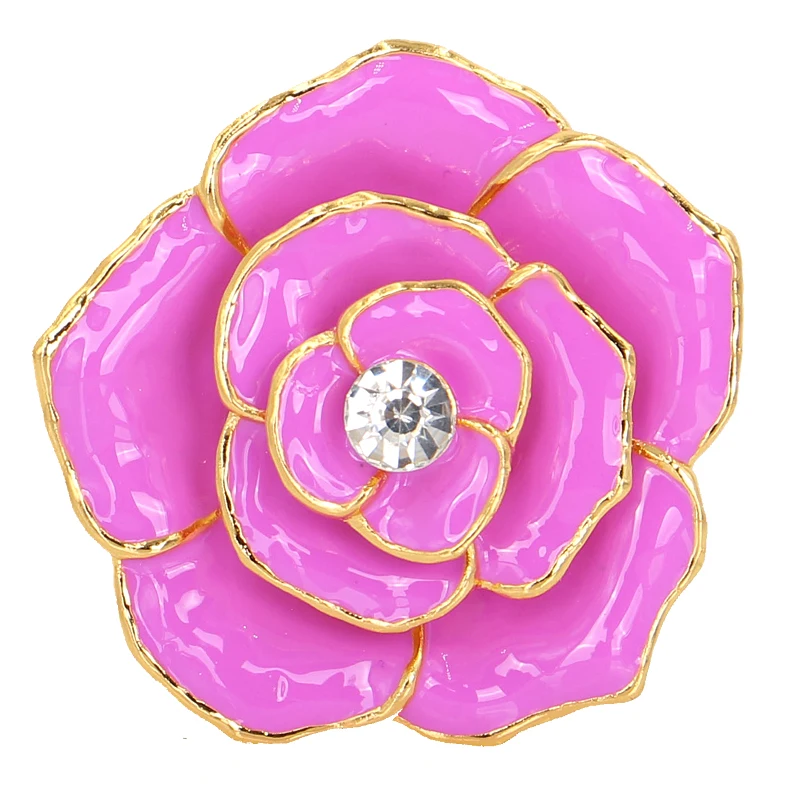 2016 New Arrival Fashion Flower Brooches For Women Cute Lovely Pink