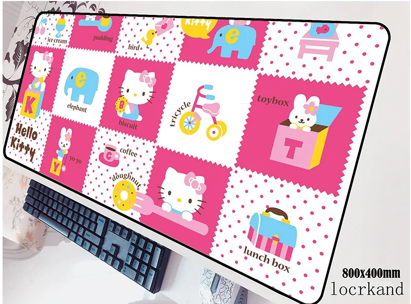 

hello kitty mouse pad hot sales mousepads best gaming mouse pad gamer padmouse Popular locked edge mouse pads keyboard pad