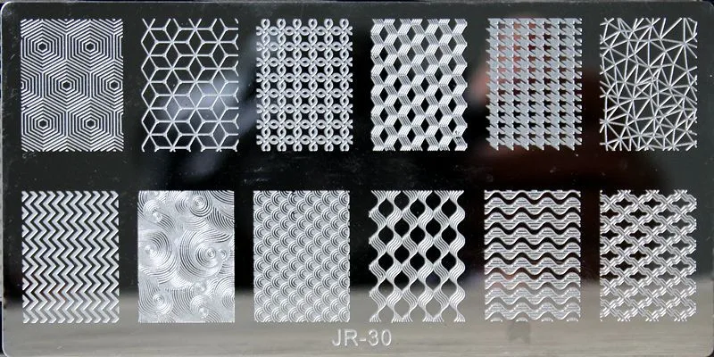 JR30 1 лист пластина для стемпинга для нейл-арта 32 стиля ногтей штамповки шаблон инструменты для ногтей пластины штамп письмо/JR ногтей принадлежности для декора - Цвет: JR30