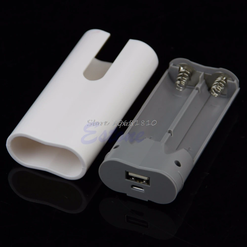 2x18650 USB мобильный Банк питания зарядное устройство Коробка Чехол DIY Набор для MP3