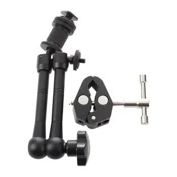 

11" Inch Friction Articulating Magic Arm + Super Clamp Crab Plier Clip for DSLR