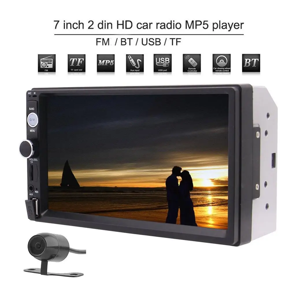 EinCar 7 ''двойной Din Bluetooth автомобильный стерео радио MP5 плеер Автомобильный