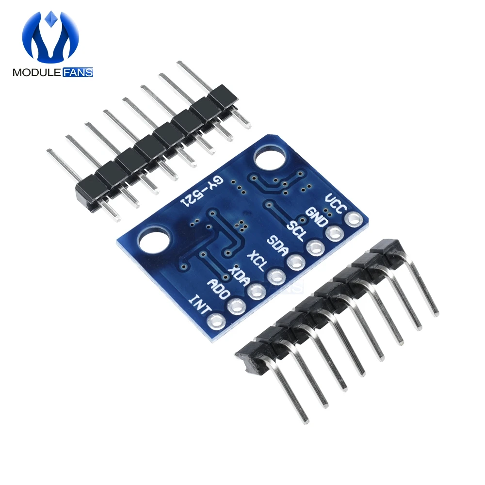 ZHITING 5Pcs Module GY-521 MPU-6050 6 DOF 3 Axes accéléromètre Module de capteur de Gyroscope 16 Bits convertisseur AD Sortie de données IIC I2C Compatible pour Arduin ZHITING 5Pcs Module GY-521 MPU-6050 6 DOF 3 Axes accéléromètre Module de capteur de Gyroscope 16 Bits convertisseur AD Sortie de données IIC I2C Compatible pour Arduin
