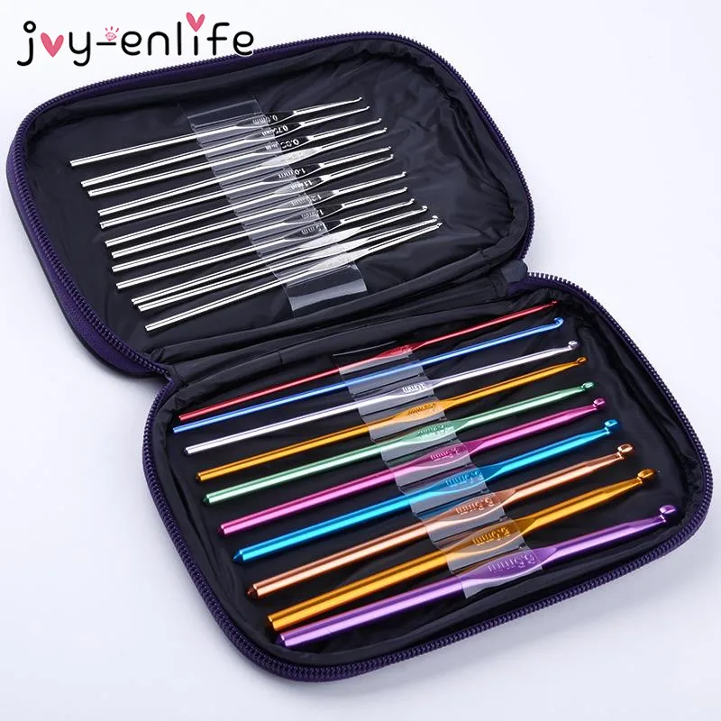 JOY ENLIFE 22pcs Metal Crochet Weaving Pins Stainless Steel Circular