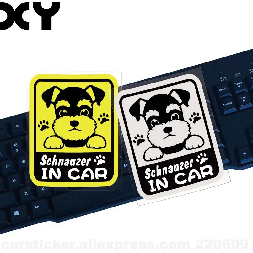 Виниловая наклейка с надписью I Love My Schnauzer Cut|car sticker|bumper stickerdog sticker |