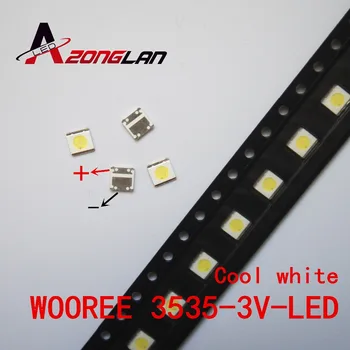 

For WOOREE 12500PCS LED 3535 Light Beads Cool white 3V 1.85W LED LCD TV Backlight LED Backlight TV Application WM35E1F-YR07-eB