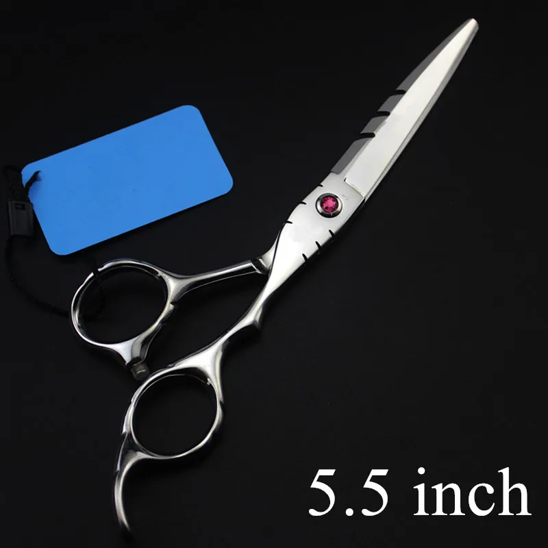 5.5 inch Настроить профессиональный Японии 5.5 и 6 дюймов Лазерная провода ножницы пилообразной резки Парикмахерская ножницы парикмахерские ножницы - Цвет: 5.5 inch