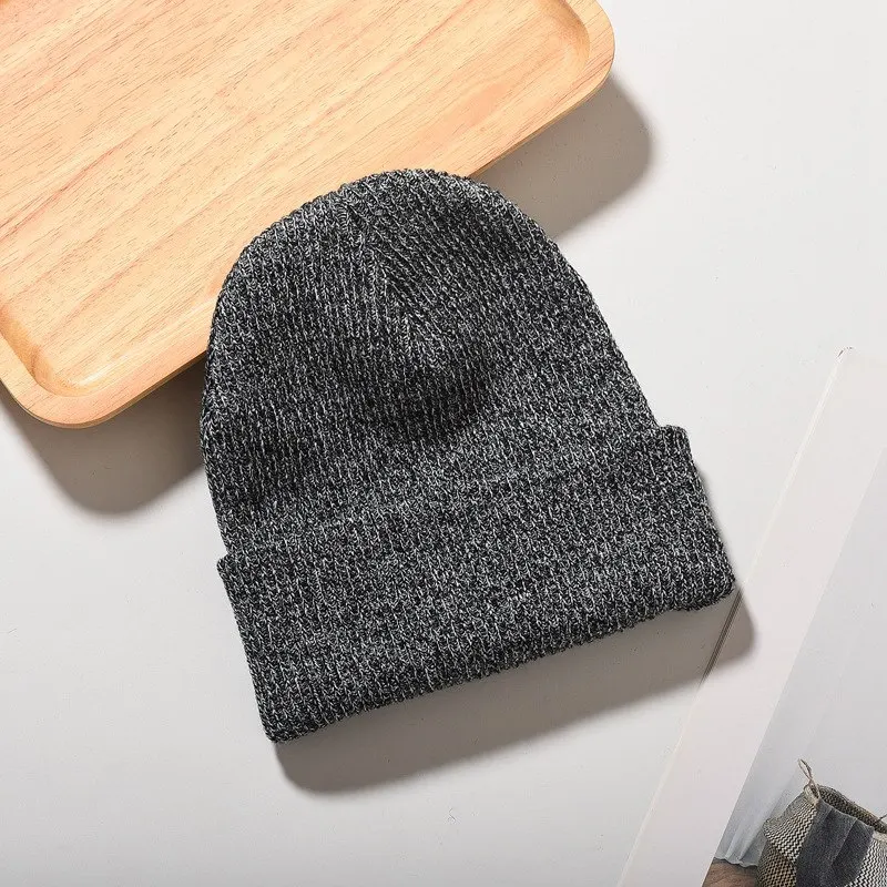WZCX Новинка сплошной цвет осень зима унисекс Повседневная Tide Beanie Винтаж Tide сохраняет тепло взрослых Кепка вязаная шапка - Цвет: 05