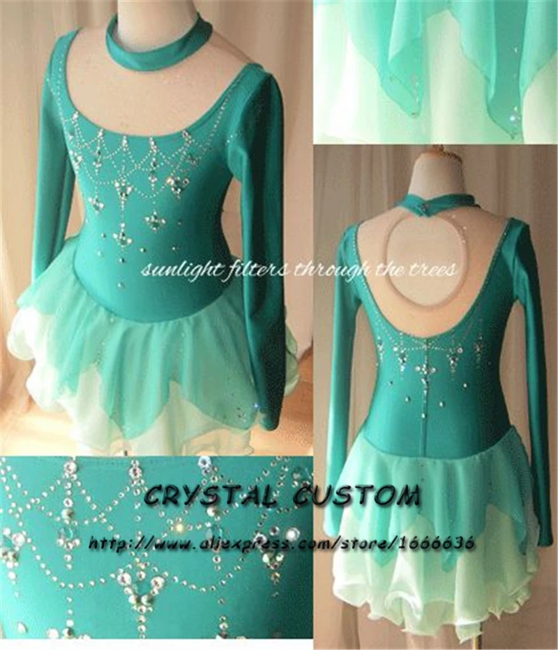 Professional Custom Figure Skating Dresses Adult Graceful New Brand Ice Skating Dresses For