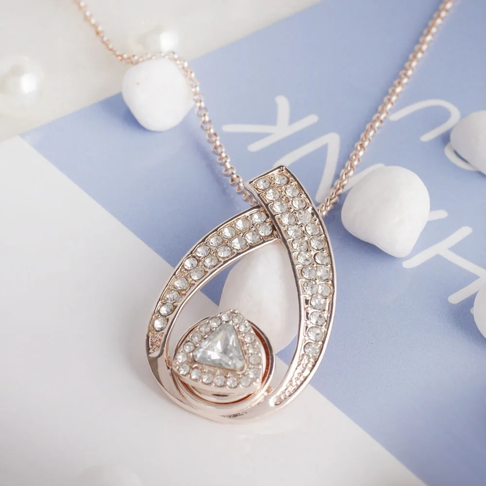 

Partnerbeads 2018 New Fashion Rose Gold Pendant Necklace Love Heart Necklaces 12mm Snap Button Jewelry Women Valentines Day Gift