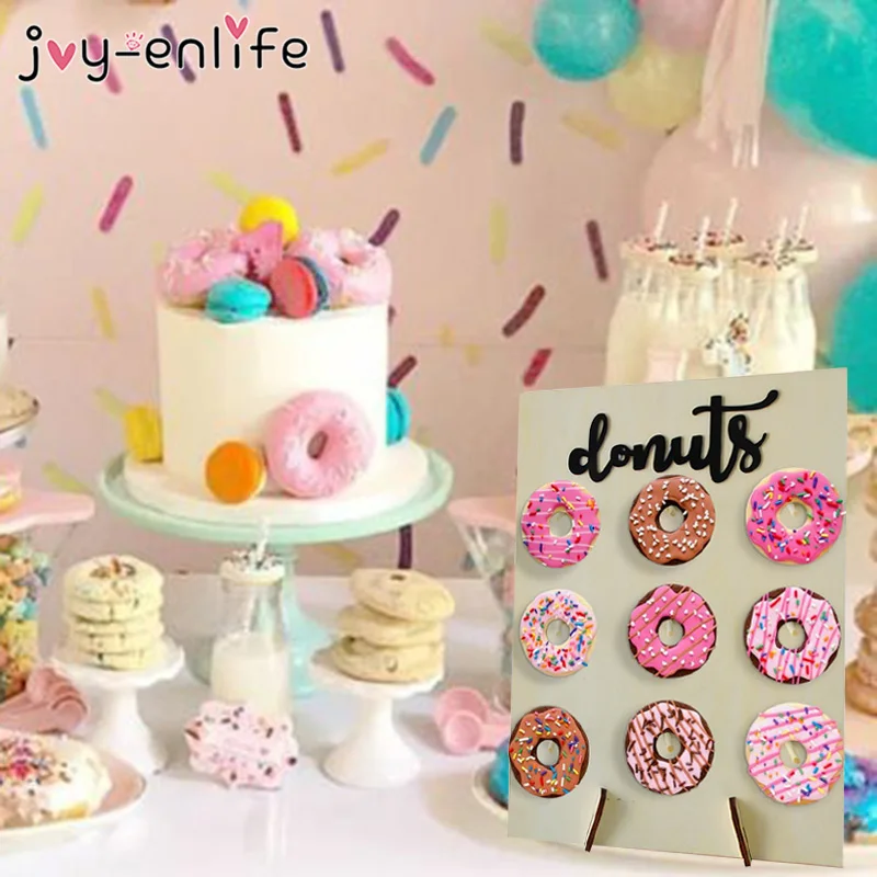 Doughnut Banner Paper Cup Napkin Plates Happy Birthday Anniversary Baby Shower Candy Bar Party Decoration Donut Party Doughnut Banner Paper Cup Napkin Plates Happy Birthday Anniversary Baby Shower Candy Bar Party Decoration Donut Party
