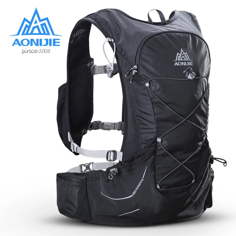 

AONIJIE 15L Outdoor Light Weight Hydration Backpack Rucksack Bag With 2L Water Bladder For Hiking Ultra Trail Running Race