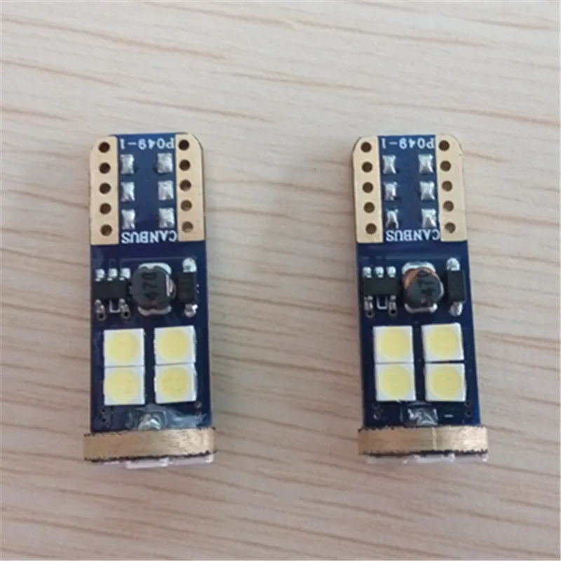 

CYAN SOIL BAY 2PCS W5W T10 LED OBC Canbus 12 SMD 3030 Error Free 168 194 Car Interior Dome Map Door License Plate Lights White