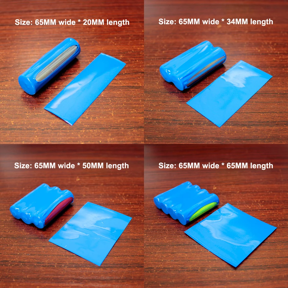 

100pcs/lot 14500 Battery Assembled PVC Heat Shrinkable Sleeve Battery DIY Outer Skin Package PVC Plastic Shrink Film