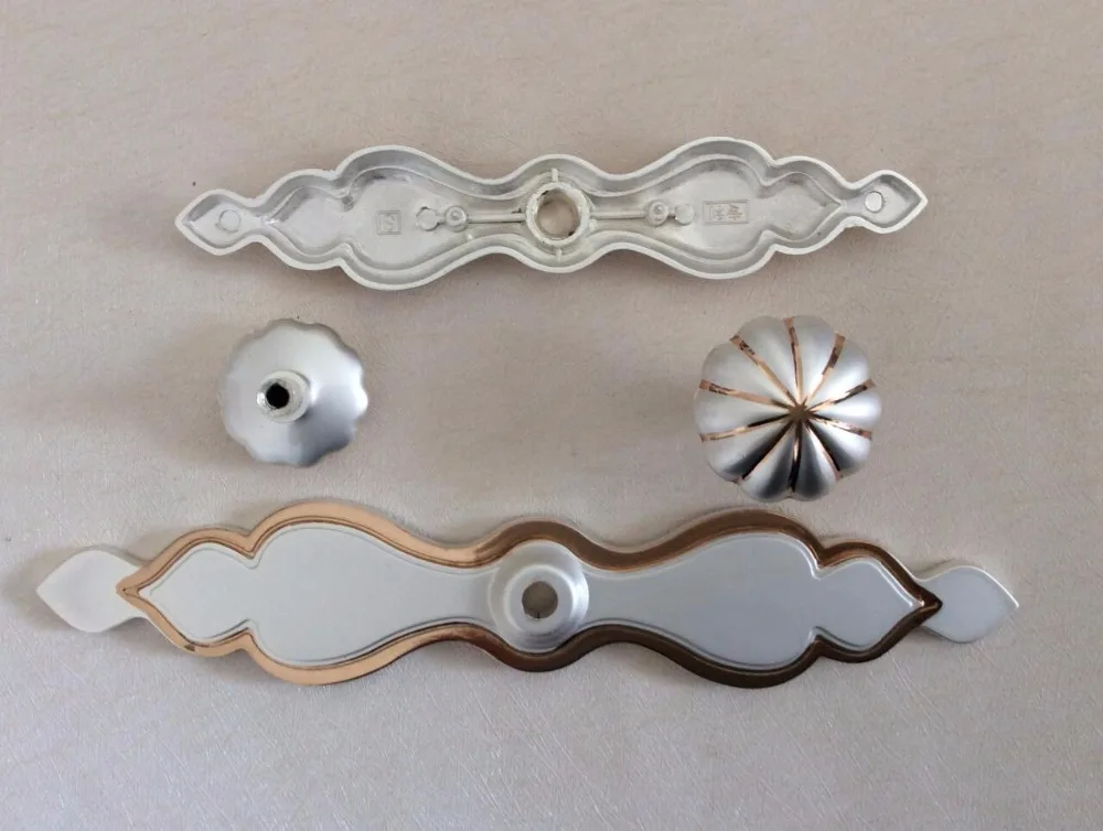 Дверная задняя панель pull из белого золота ручки для ящиков ручка комода