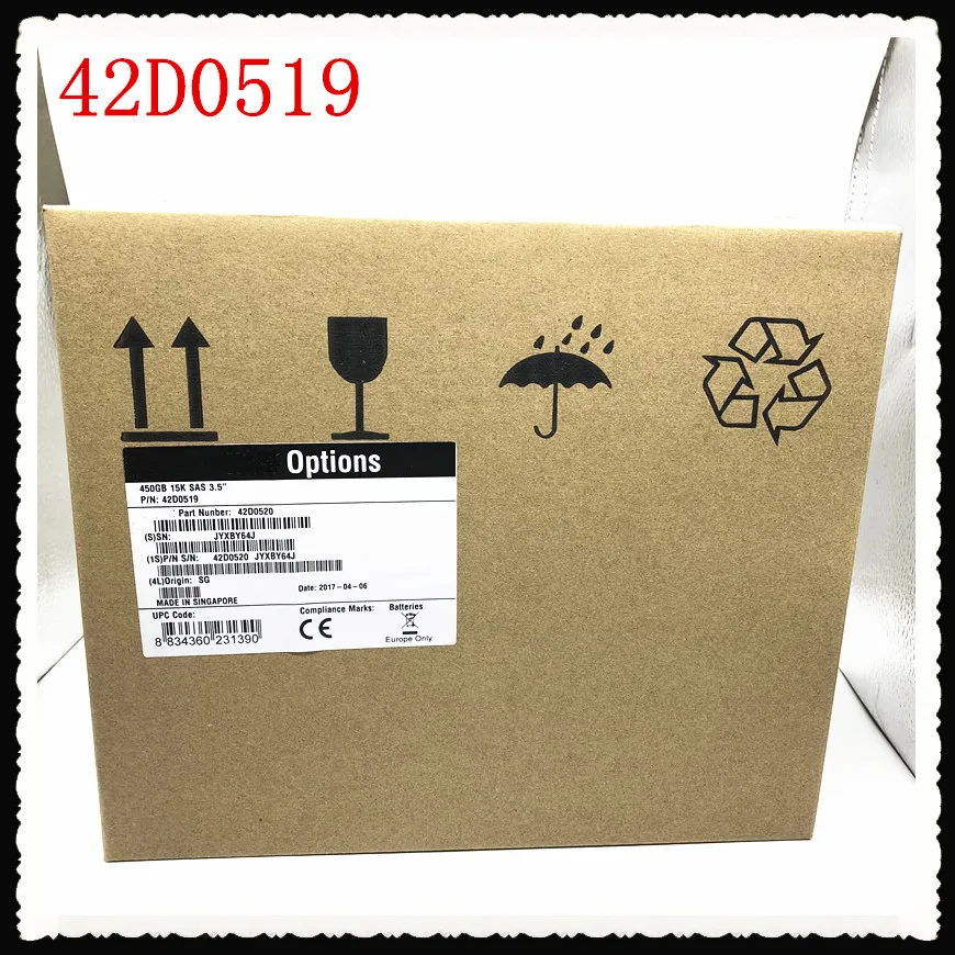 

100%New In box 3 year warranty 42D0519 450G 15K 3.5inch SAS 42D0520 Need more angles photos, please contact me