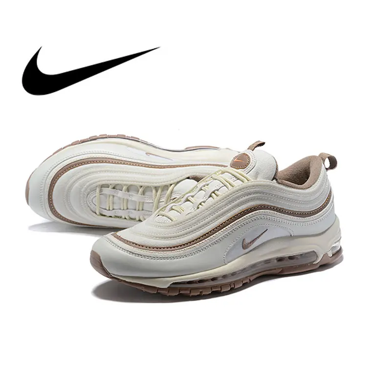 NIKE Air Max 97 Silver Mens Running Shoes Mesh Breathable Stability Support Sports Sneakers For Men Shoes NIKE Air Max 97 Silver Mens Running Shoes Mesh Breathable Stability Support Sports Sneakers For Men Shoes