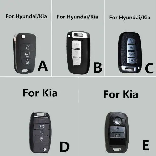 Чехол для ключей из углеродного волокна и кожи Kia Sportage KX3 KX5 K3S RIO Ceed Cerato Optima K5 Sorento K2