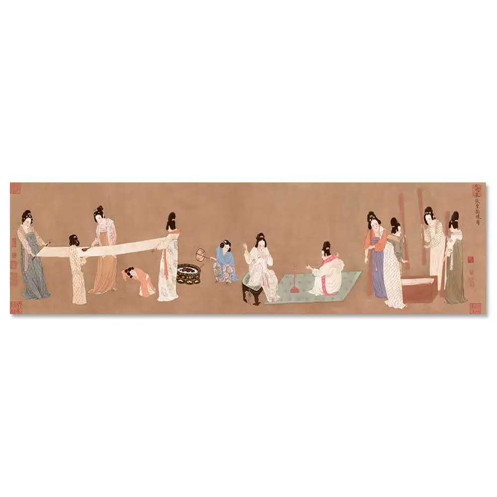 Художественная зона, китайские чернила, бамбук, живопись, Ретро стиль, настенная живопись, морской пейзаж, для дома, гостиной, кабинета, декоративный плакат, картина - Цвет: 3