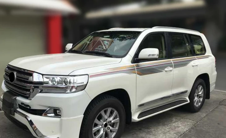 Стиль; комплект из 2 предметов для Toyota Land Cruiser LC200 18 весы для багажа Продольный брус крыши багажник на крышу
