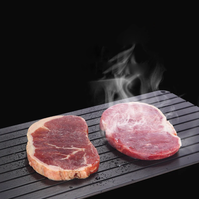 2018 Hot Sale Magic Fast Defrosting Board Tray Aluminum Thawing Plate Magical Kitchen Restaurant Frozen Food Mat Kitchen Tool 2018 Hot Sale Magic Fast Defrosting Board Tray Aluminum Thawing Plate Magical Kitchen Restaurant Frozen Food Mat Kitchen Tool