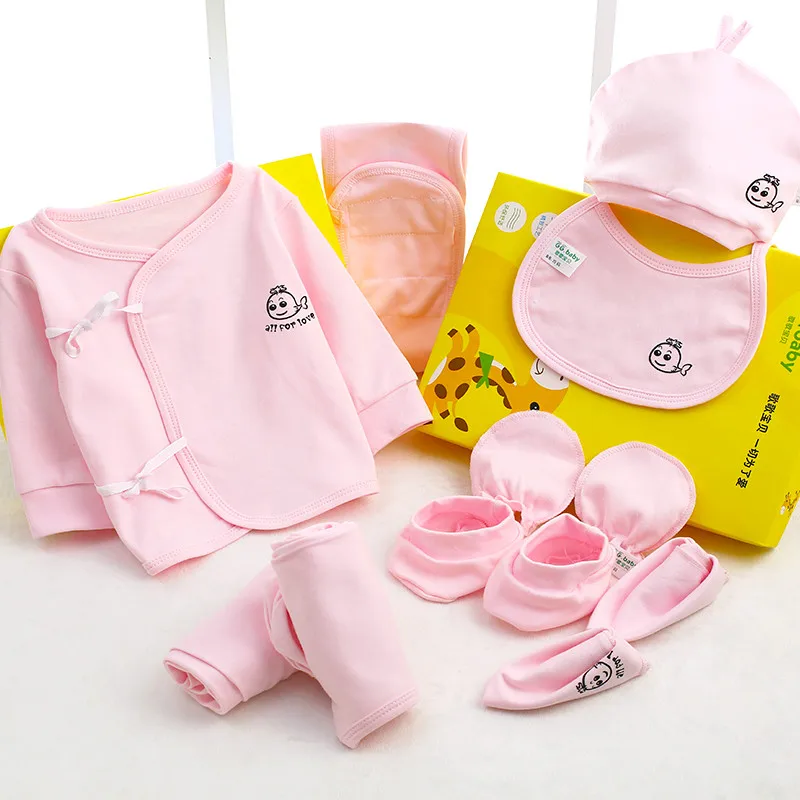 10 шт./компл./комплект Подарочный комплект для новорожденных одежда девочек