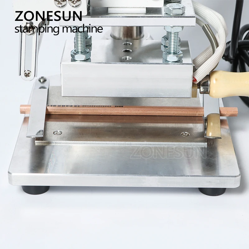 ZONESUN машина для горячего тиснения фольгой с логотипом на заказ ручная