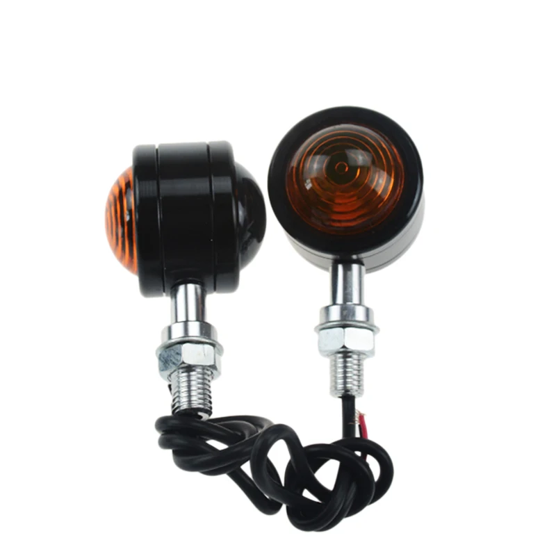 

Universal Two Sides LED Turn Signal Light Indicator Light Motorcycles Dirt Bike Cafe Racer Custom Black