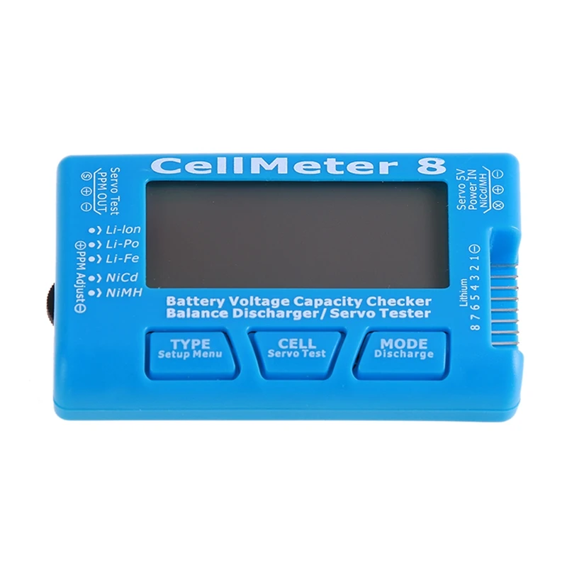 

For Rc Cellmeter 8 Digital Battery Capacity Checker Balance Discharger Servo Tester