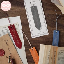 Mr paper 8 цветов Высокое качество PU кожаная закладка для новизны книгописатель страницы креативный Винтажный стиль PU закладки