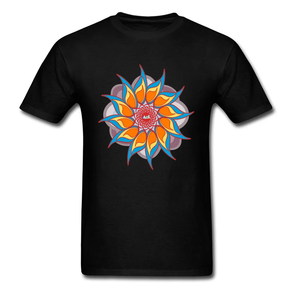 

Mandala Lotus Flower Pattern Men T-Shirt Summer/Autumn Tops & Tees O-Neck Cotton Soft Tee Shirts Om Art T Shirts