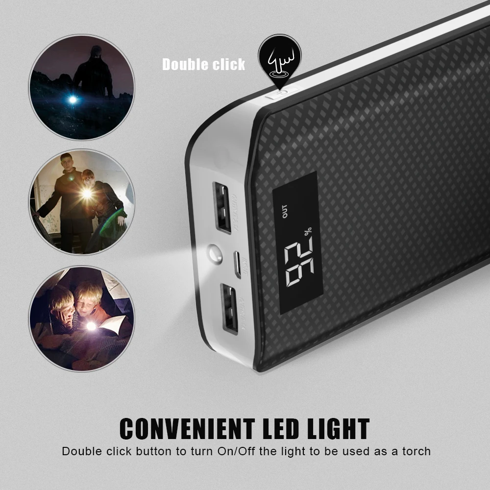 Mobile Phone Chargers 15000mAh Power Bank External Battery USB Portable Charger for iPhone 5 5s 6 6s 7 8 plus Samsung Huawei