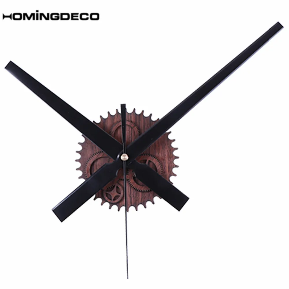 

Homingdeco Retro Noiseless Wall Clock Silent Movement Kit Mechanism Parts With Clock Hands Wall Clock DIY Repair Parts Mahogany