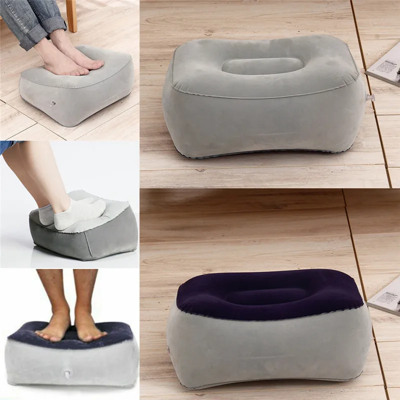 

2019 Newest Hot Fashion Sale Inflatable Foot Rest Pillow Cushion Air Travel Office Home Leg Up Footrest Relax