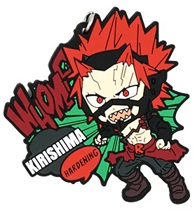 My Hero Academy Аниме Boku no Hero Academy Midoriya Bakugou Katsuki Asui Eijiro SHOTO Denki Uraraka All Might резиновый брелок - Цвет: 07 Kirishima Eijiro