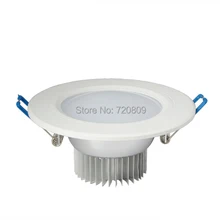 10 шт./лот 5 Вт Белый окрашенный Матовый акриловый светодиодный светильник встраиваемый потолочный светильник теплый белый/белый