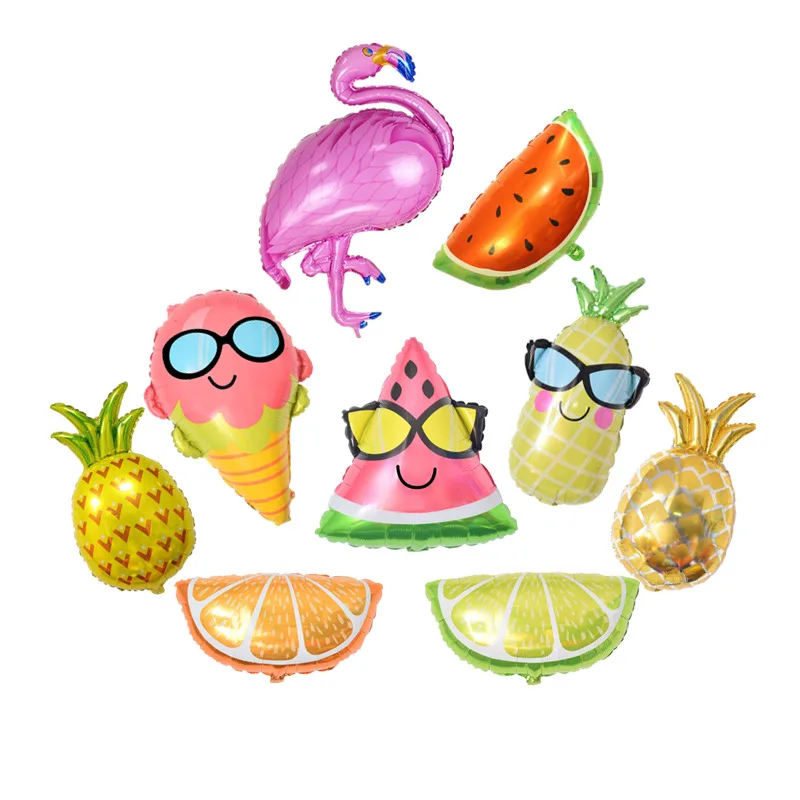 

1PC Cartoon Fruit Foil Balloon Pineapple Watermelon Ice Cream Balloons Kids Birthday Party Decoration Inflatable Air Balloons