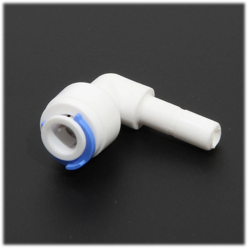 

1/4 inch to 1/4 inch quick connection pipe elbow connector ro water reverse osmosis aquarium system connector fitting