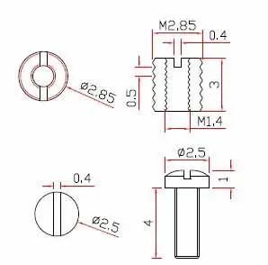 M2.85-spacer-with-4.0mm-scr