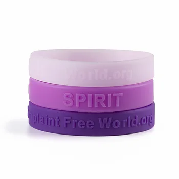 

1PC A Complaint Free World.org Silicone Bracelets&Bangles Sporty Purple Spirit Wristbands Men Women Lovers' Student Gifts SH285
