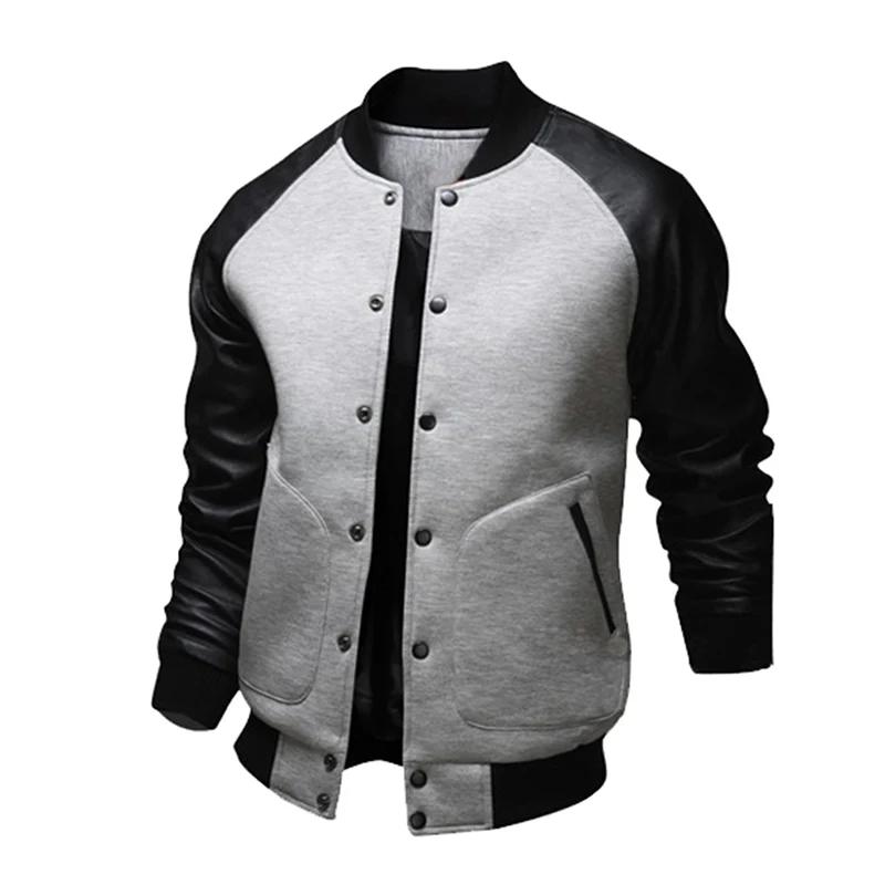 Mens American Style Varsity Baseball Letterman College University